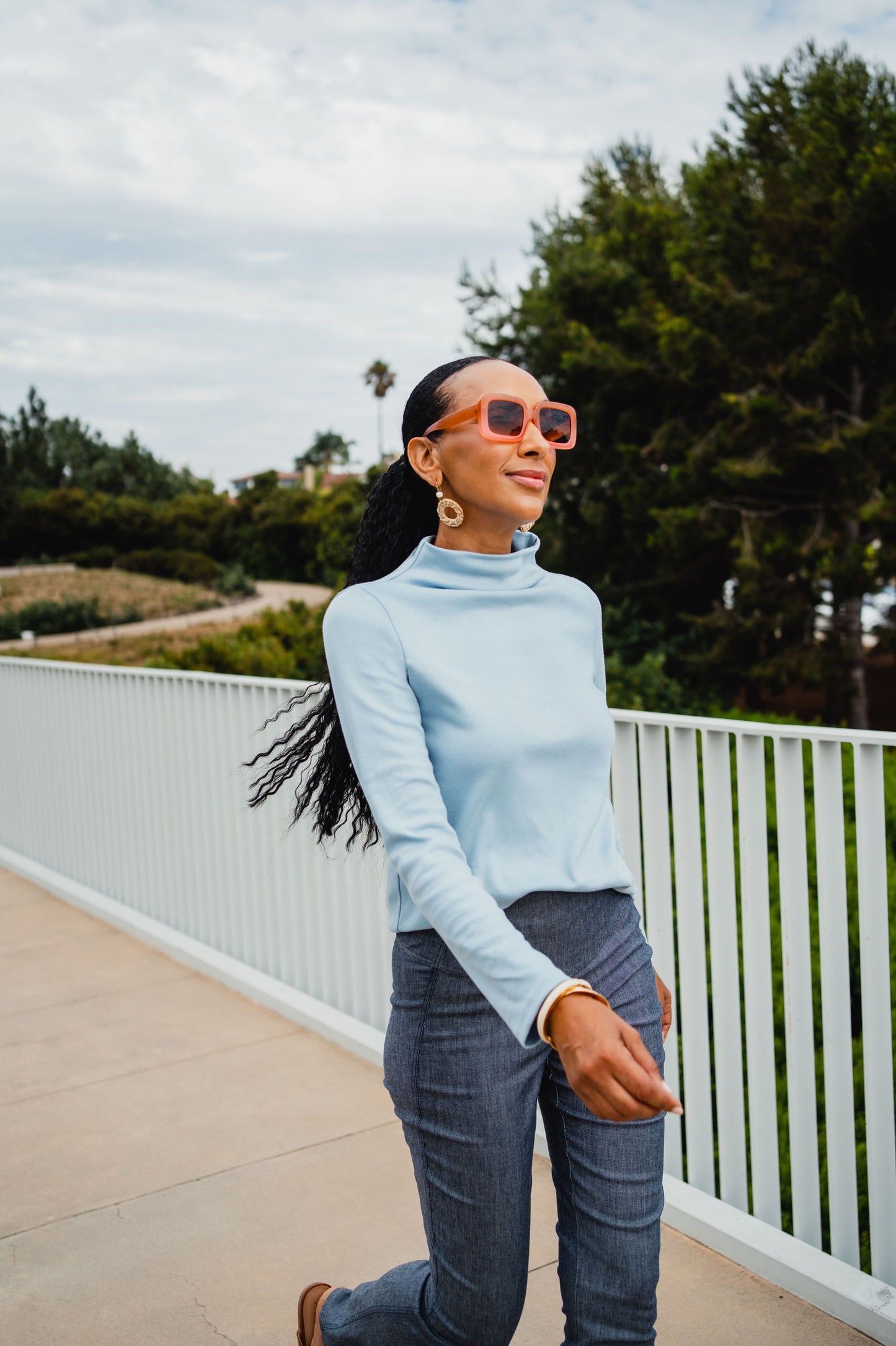 The T-Neck Organic Cotton Top