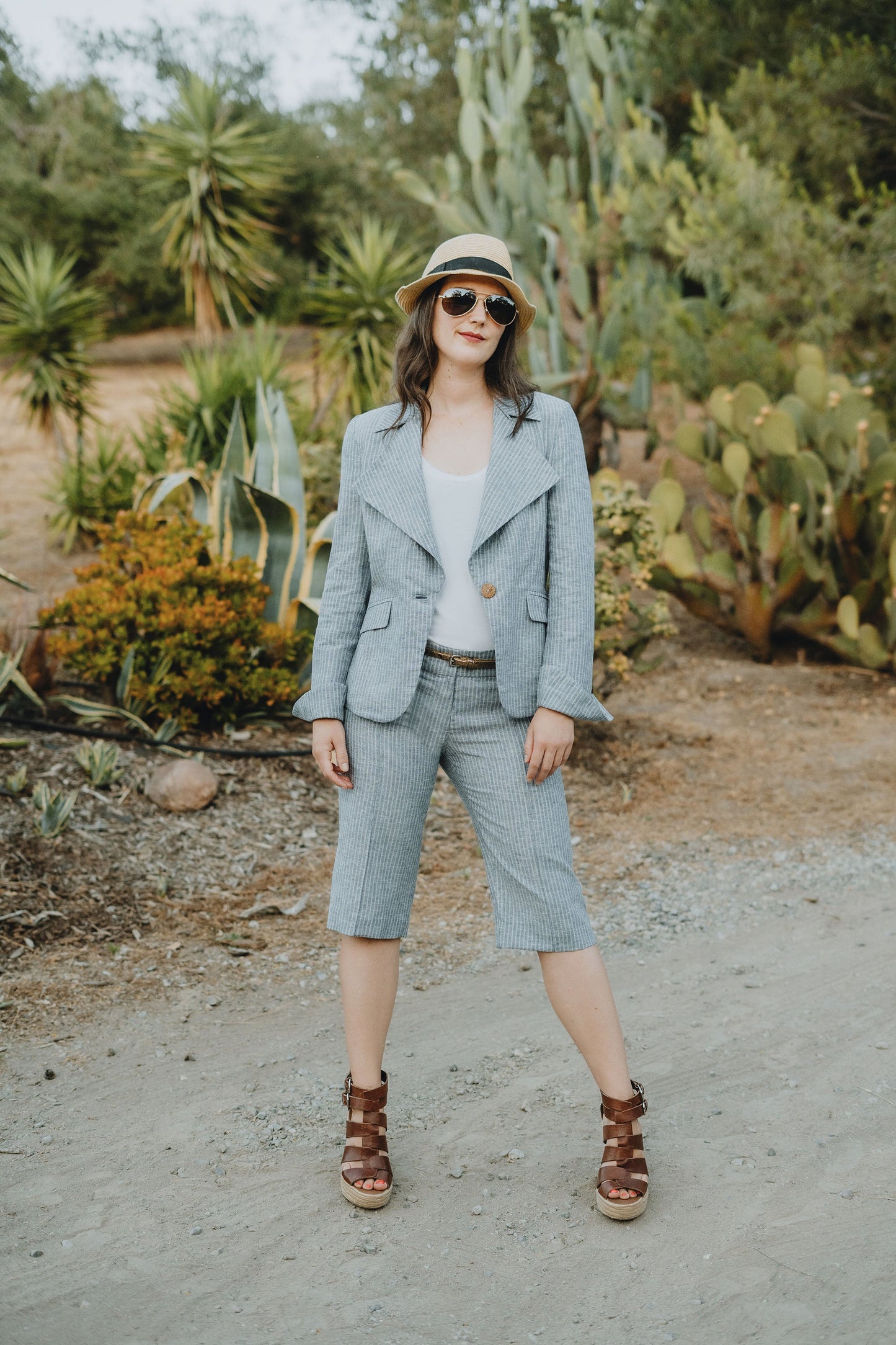 The Terra Hemp/Cotton Ticking Stripe Jacket