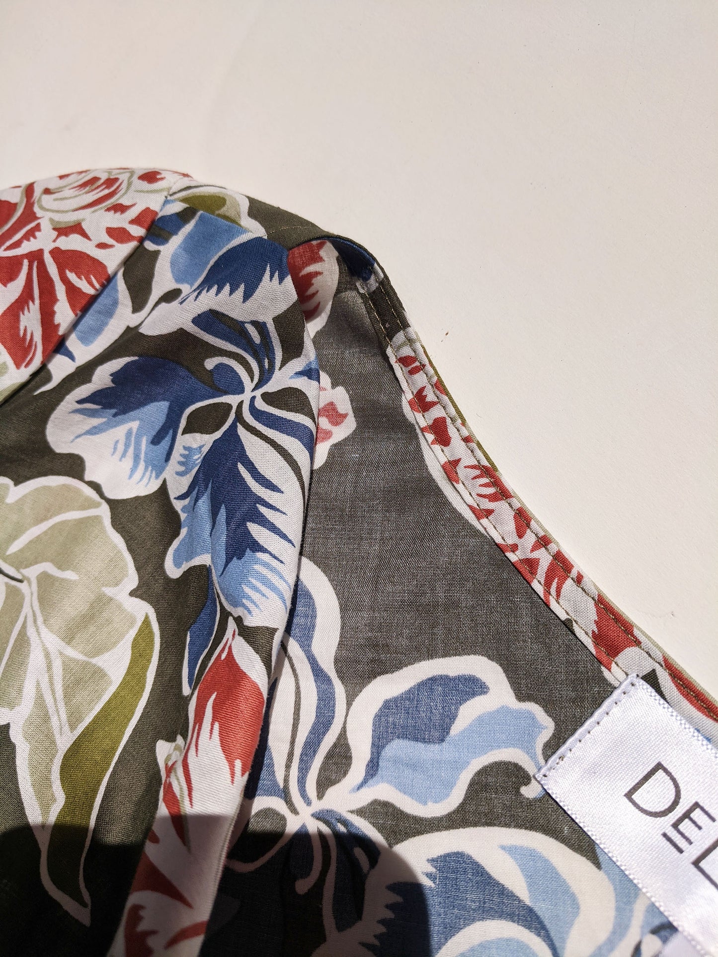 Floral Print Cowl-Neck Top