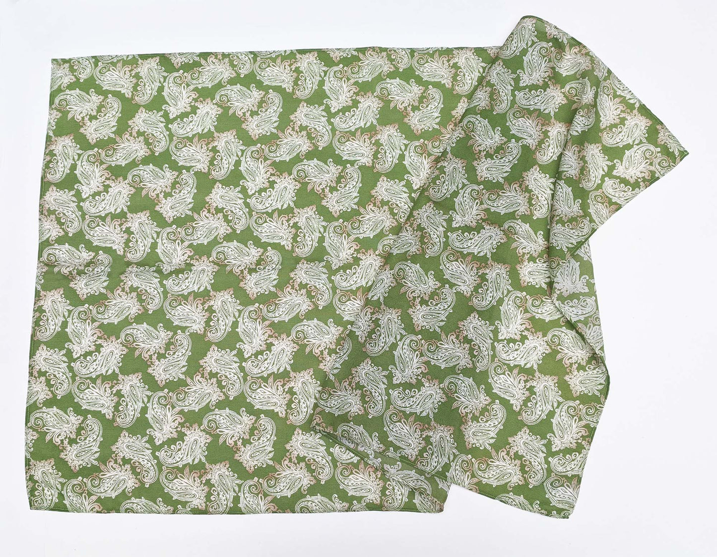 Twill Print Scarf - Fern/Fawn Paisley Twill