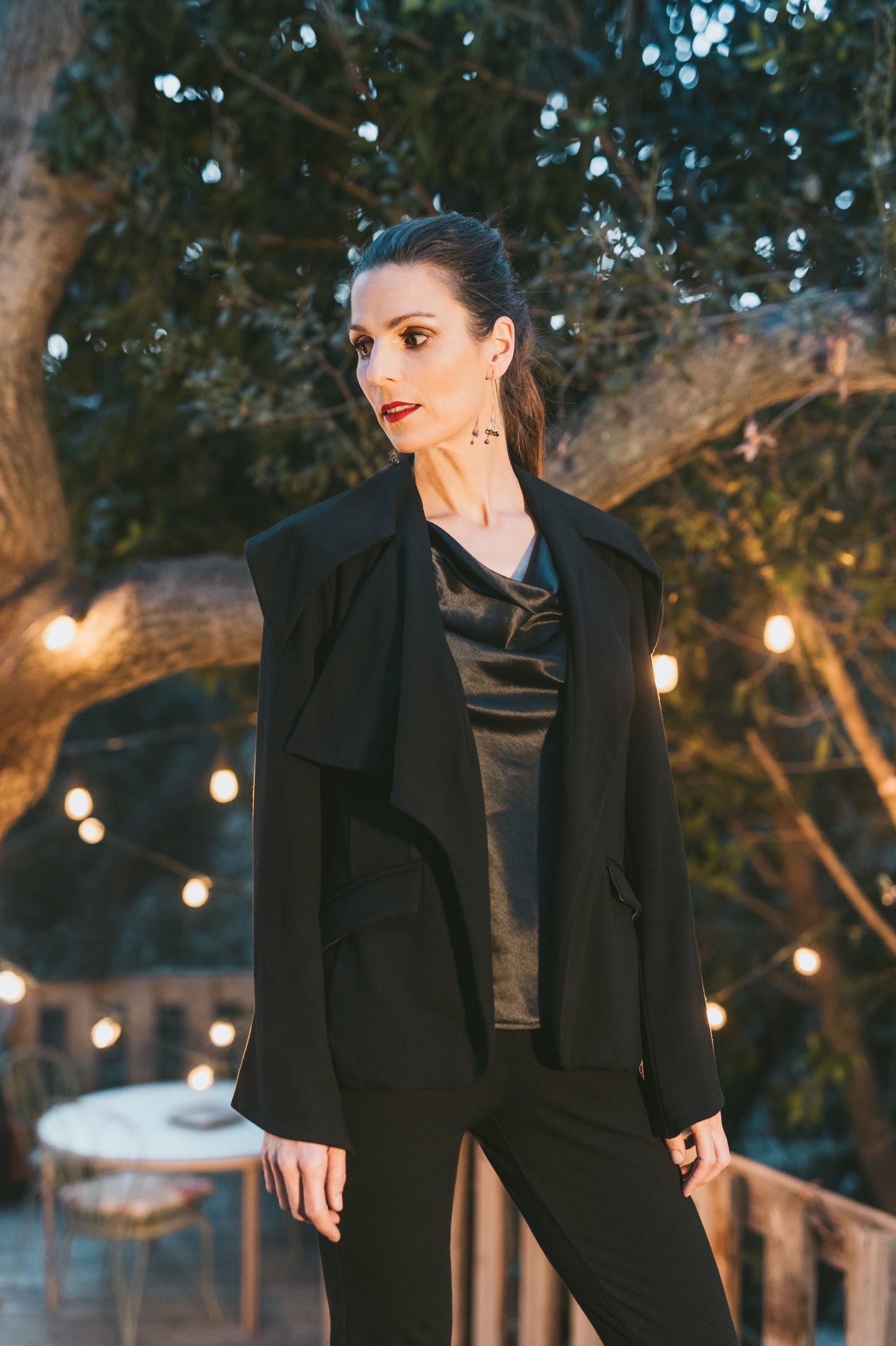 Cowl Neck Hemp/Silk Shell