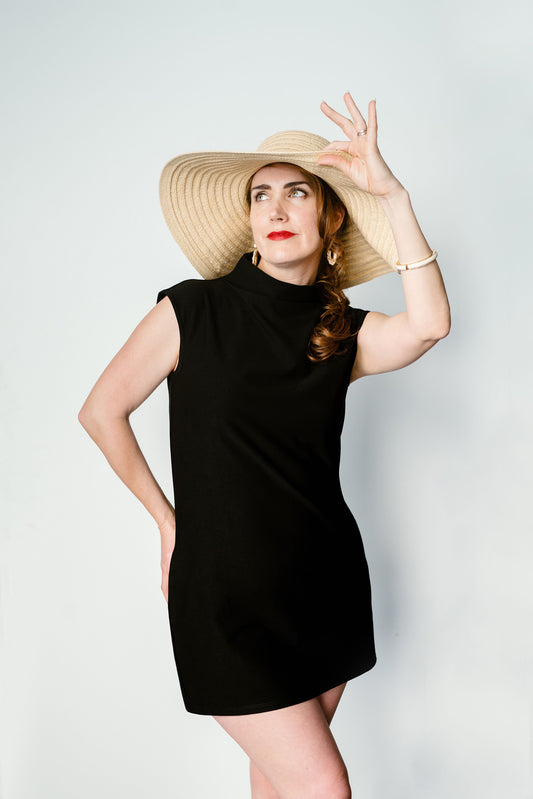 The T-Neck Cap-Sleeve Dress