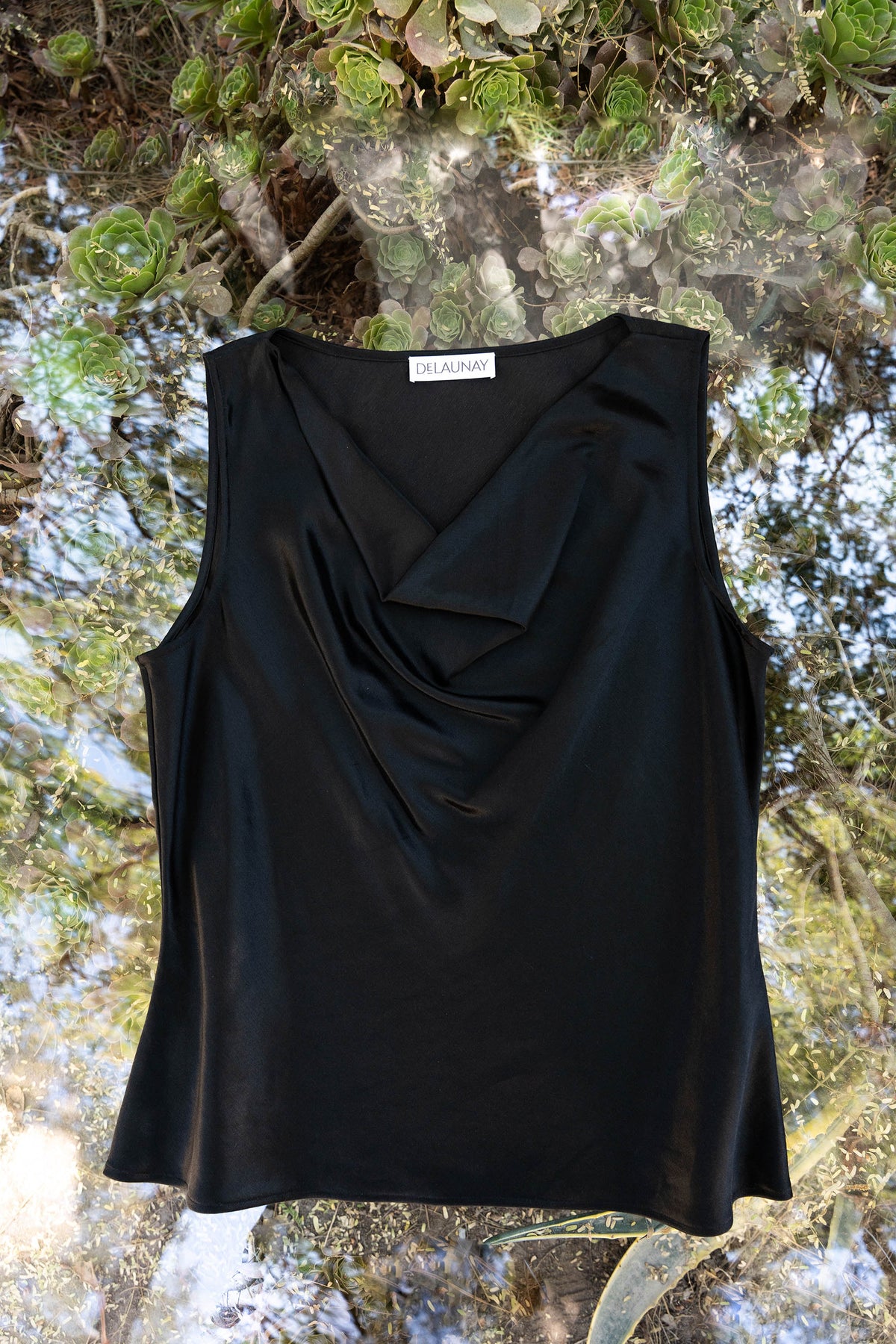 The Cowl Neck Hemp Silk Shell