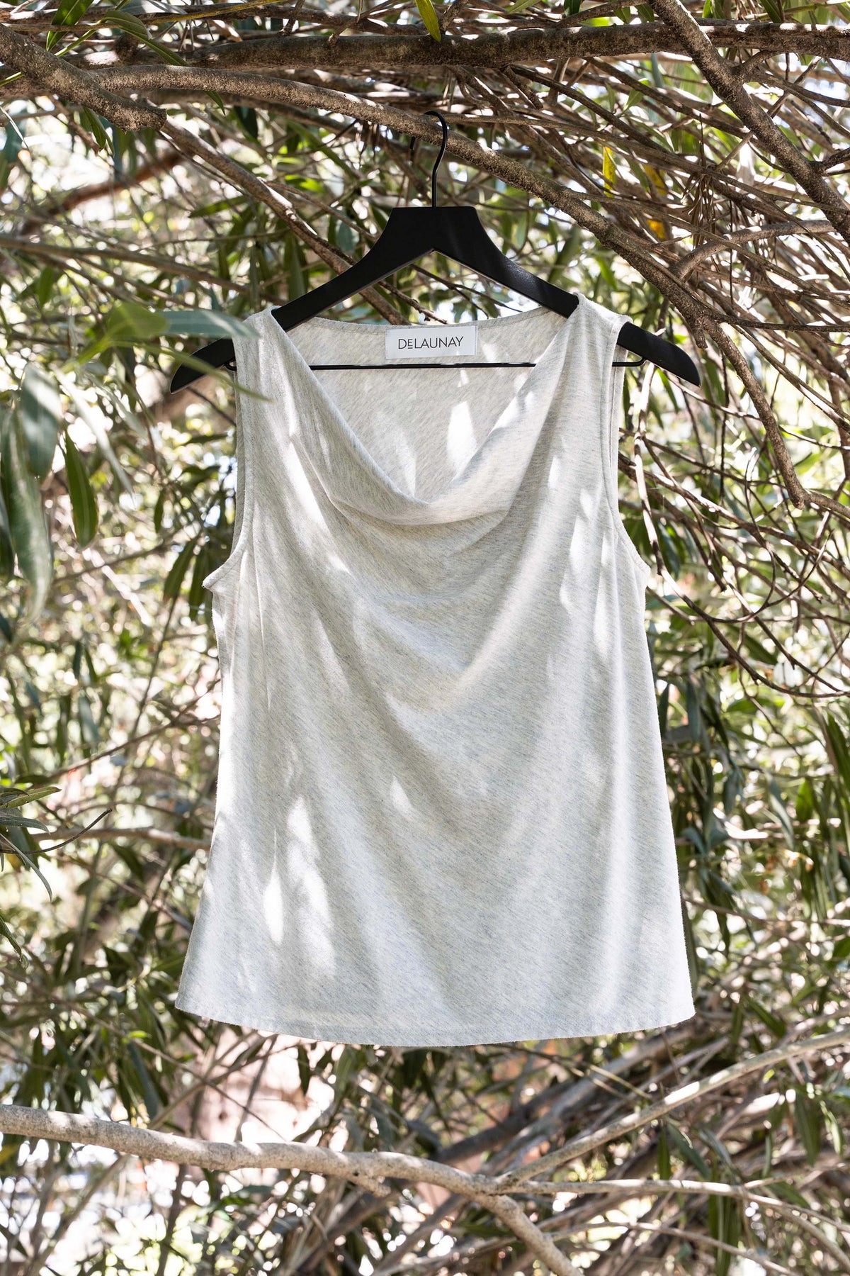 Cowl-Neck Jersey Top