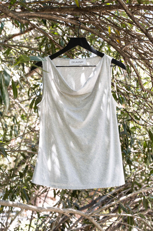 Cowl-Neck Jersey Top