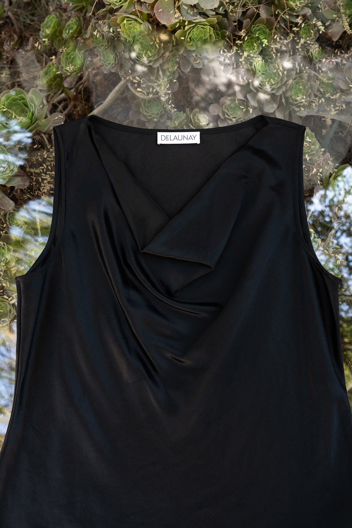 The Cowl Neck Hemp Silk Shell
