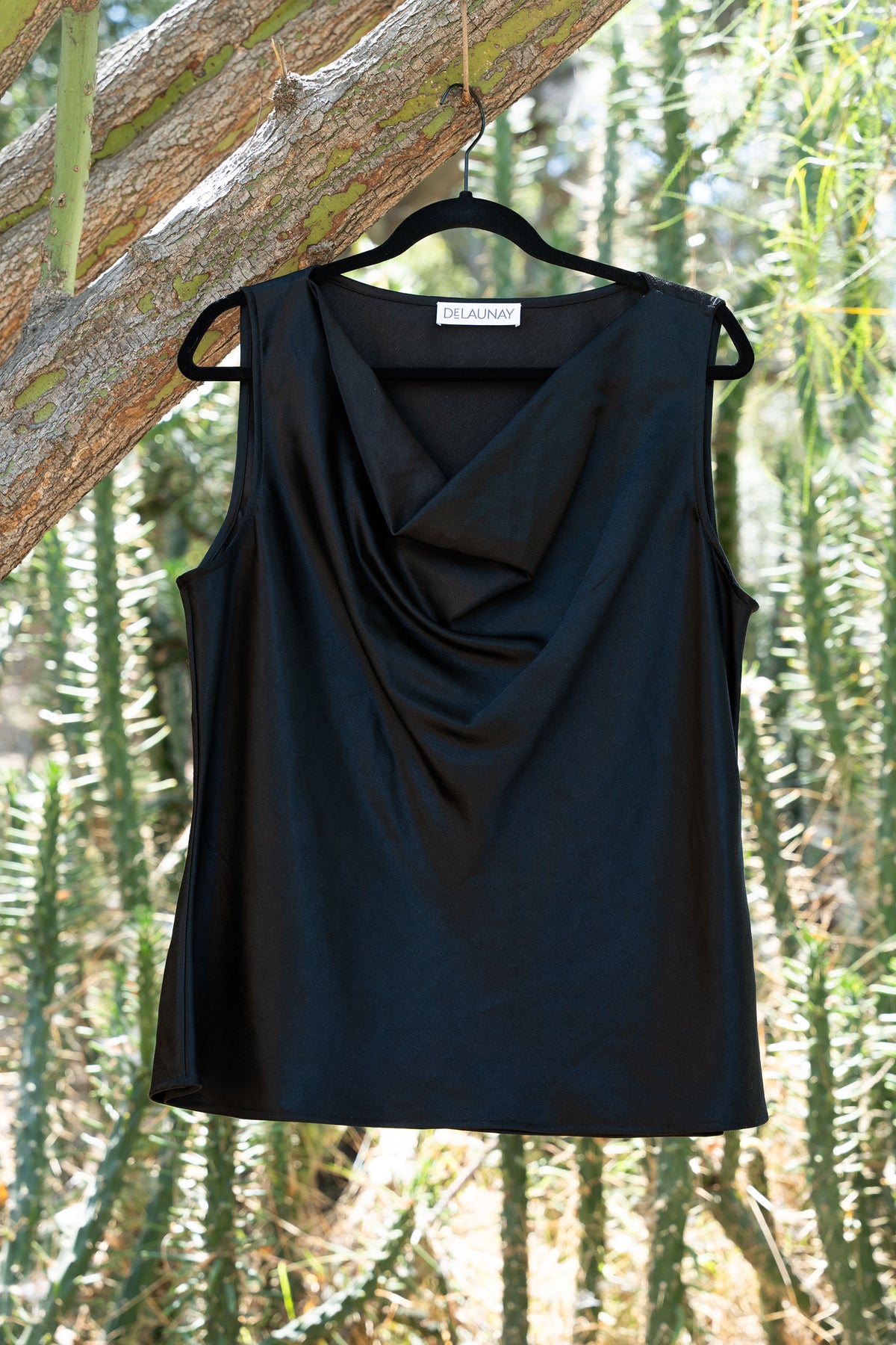 The Cowl Neck Hemp Silk Shell