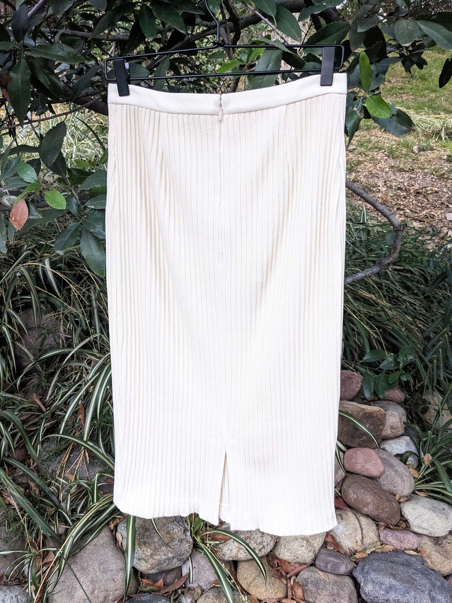 The Hemp/Organic Cotton Ribbed Knit Pencil Skirt