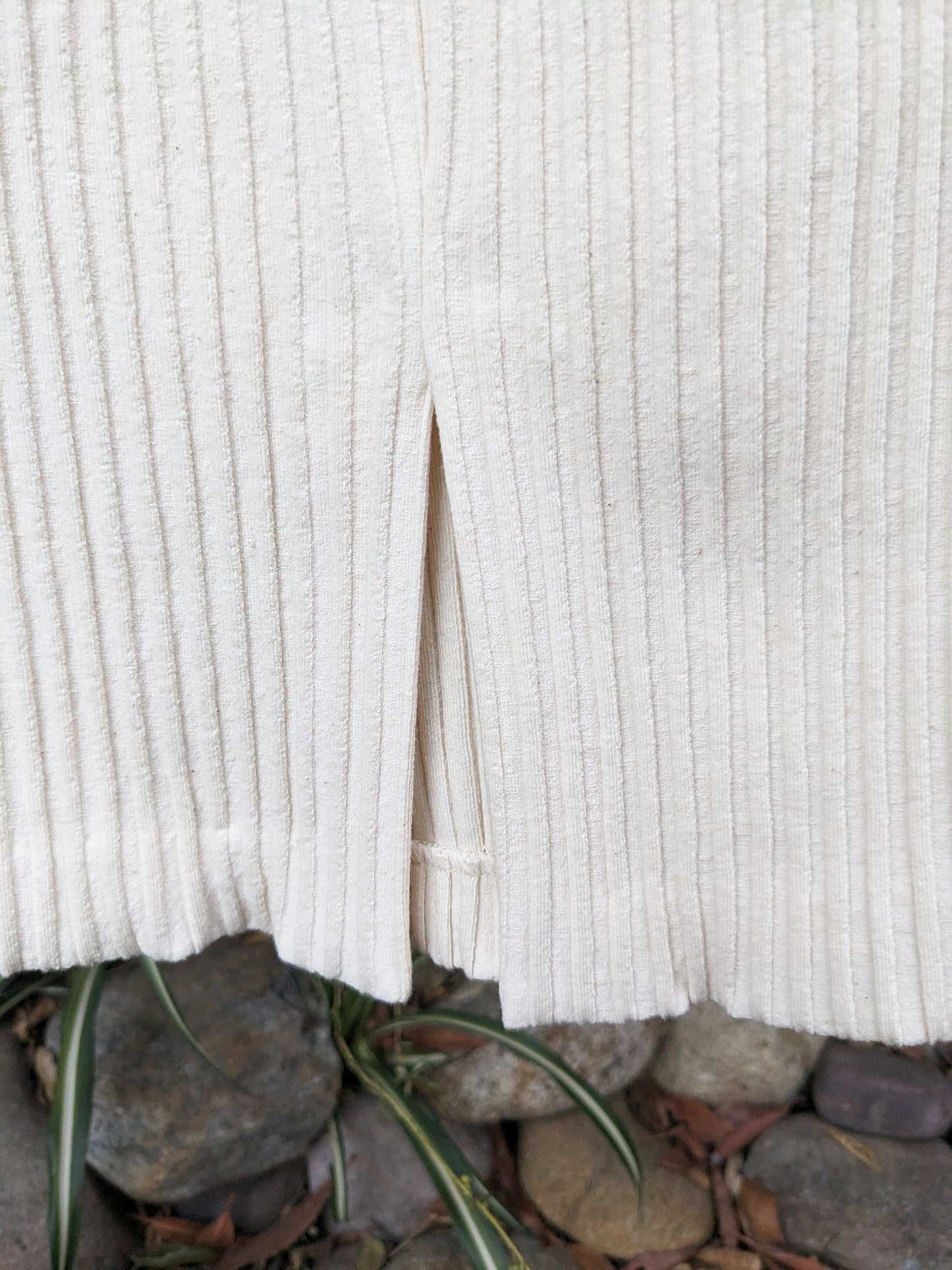 The Hemp/Organic Cotton Ribbed Knit Pencil Skirt
