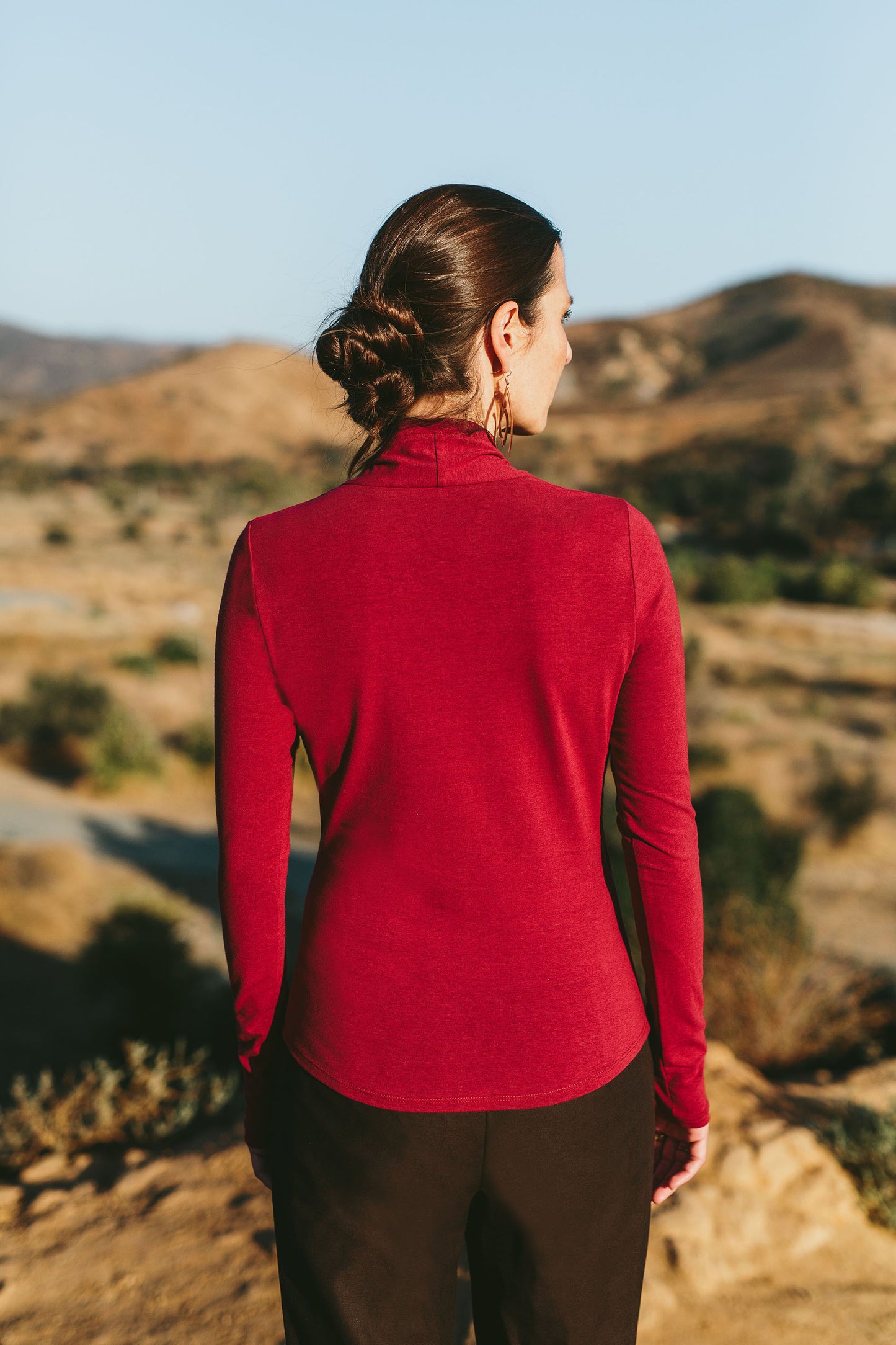 Soy/Organic Cotton Jersey Wrap Top