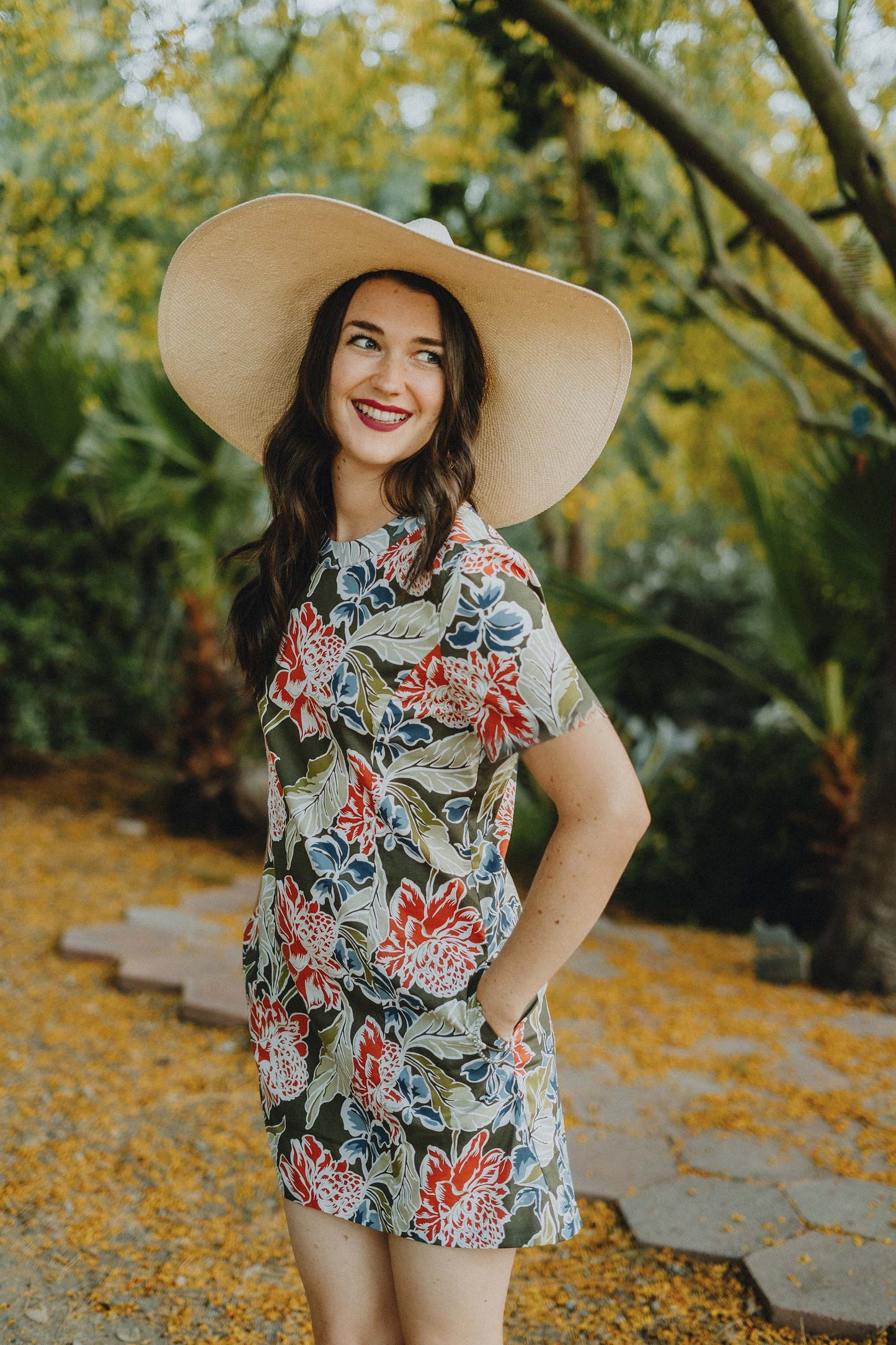 Floral Print Shift Dress