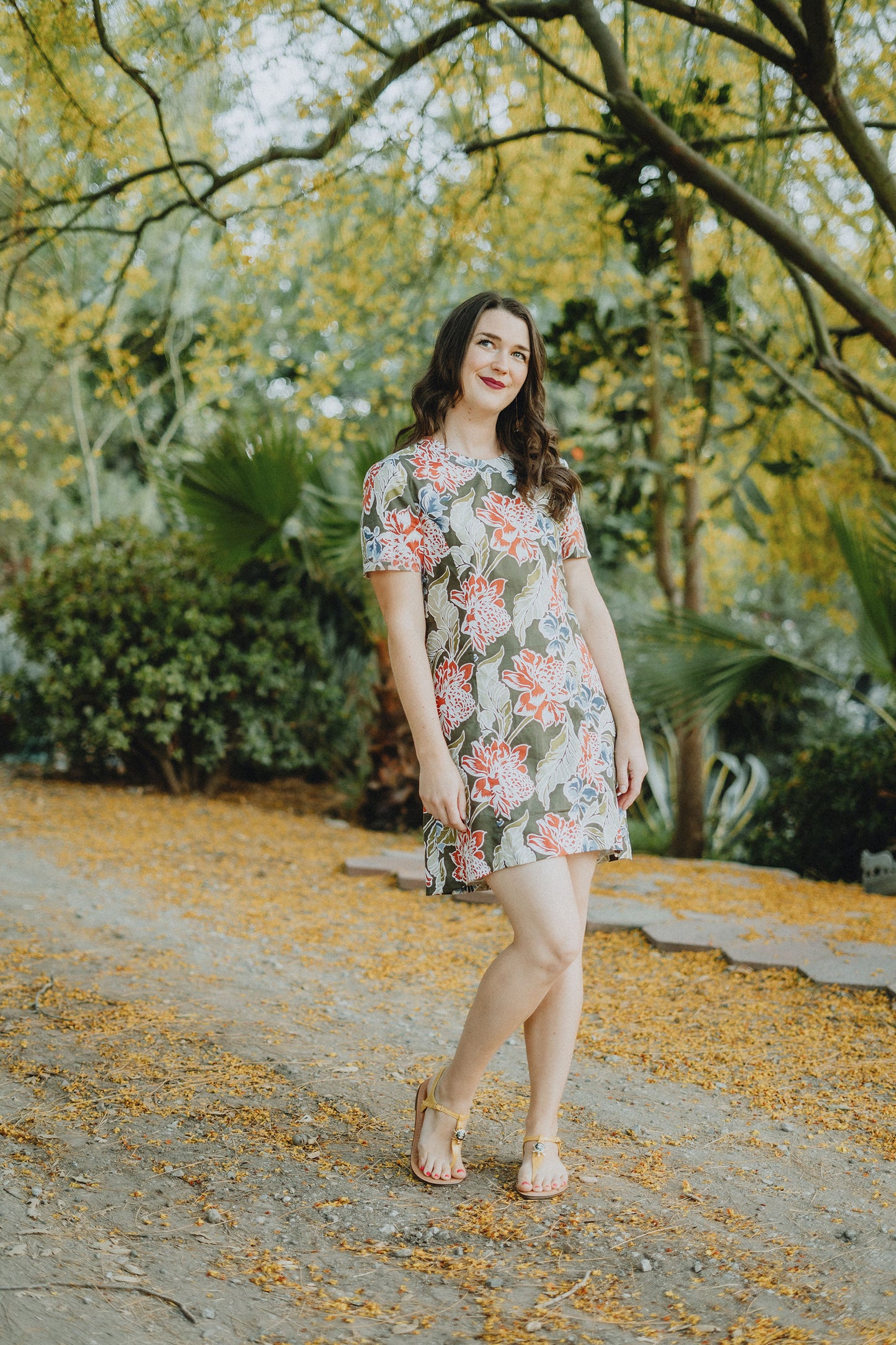 Floral Print Shift Dress