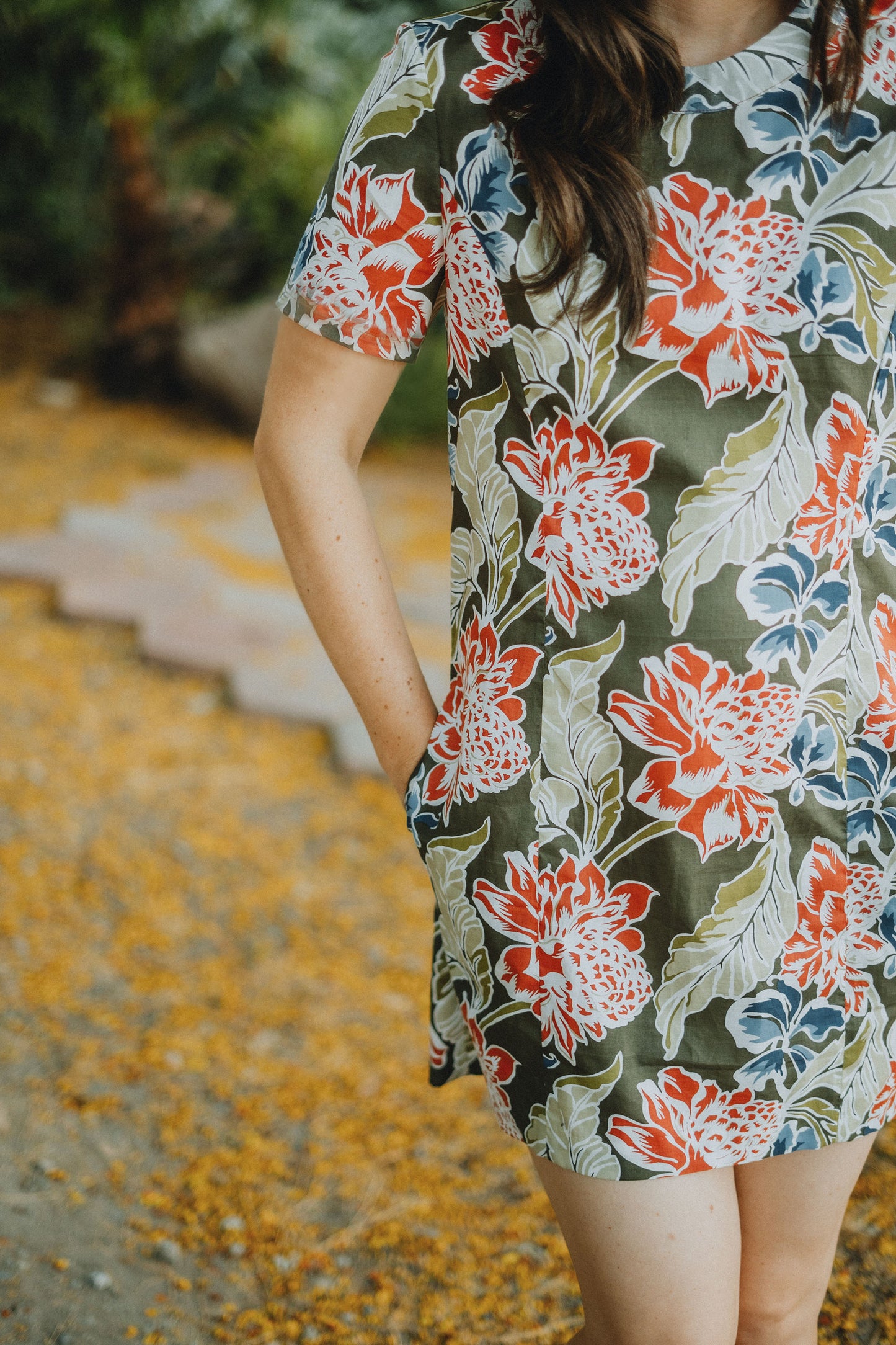 Floral Print Shift Dress