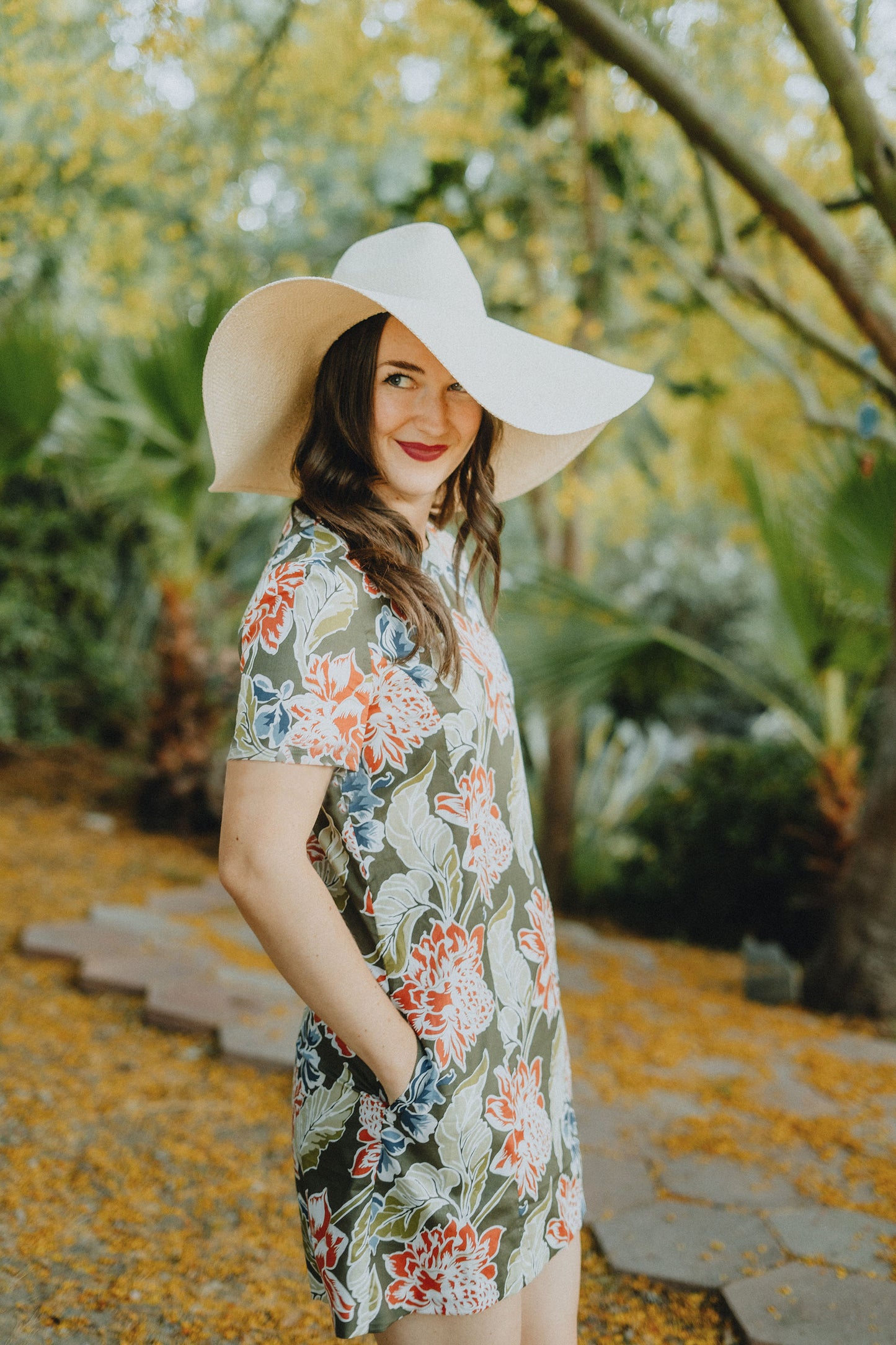 Floral Print Shift Dress