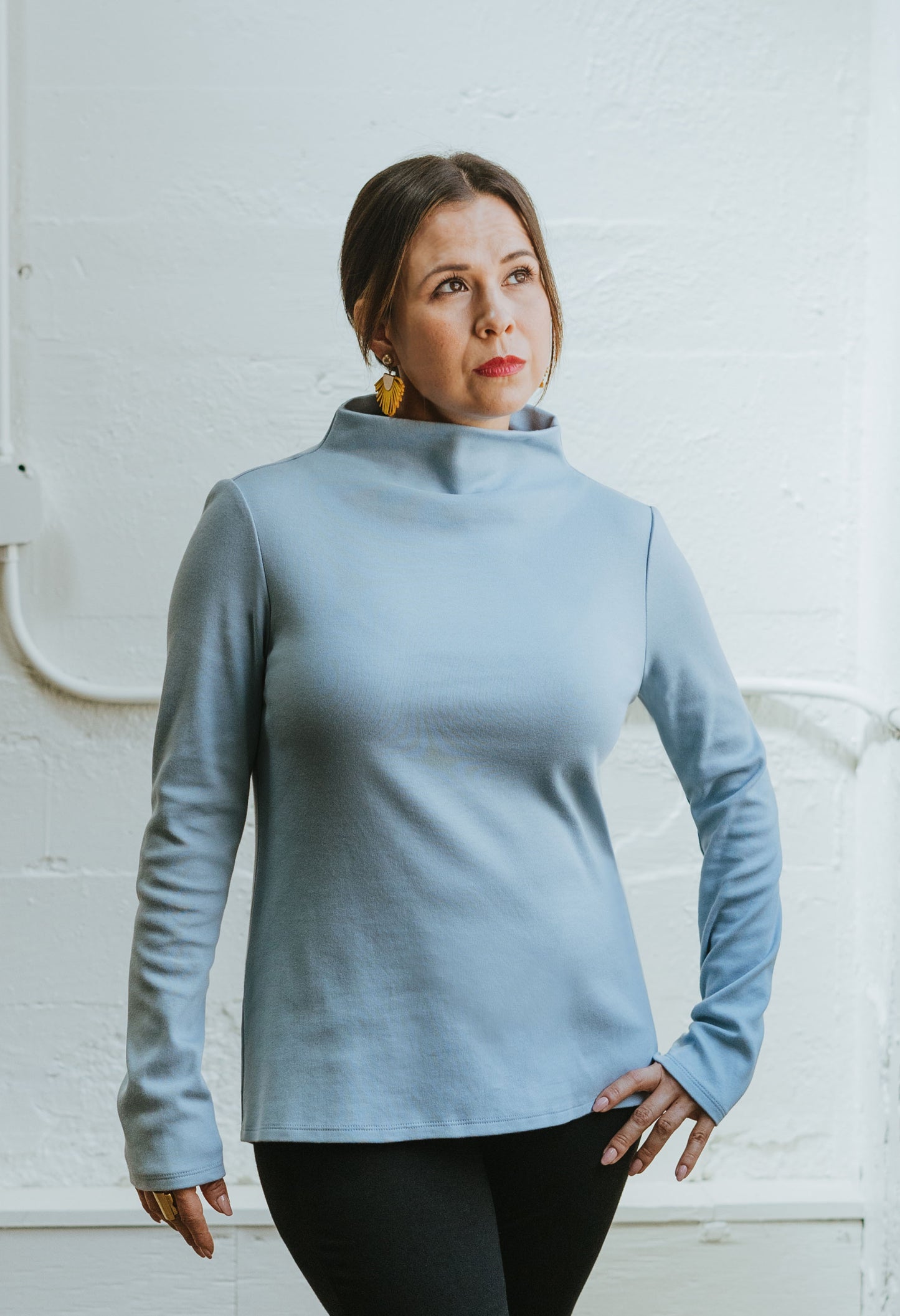 The T-Neck Organic Cotton Top