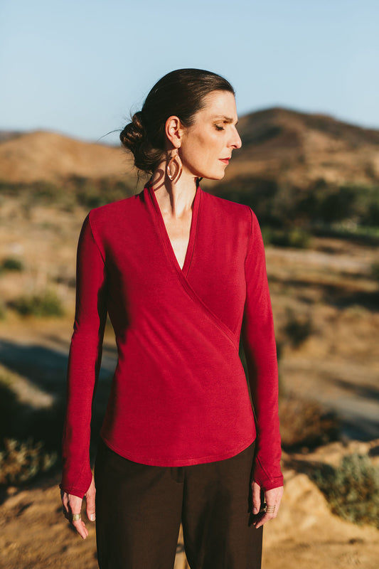 The Soy Jersey Wrap Top