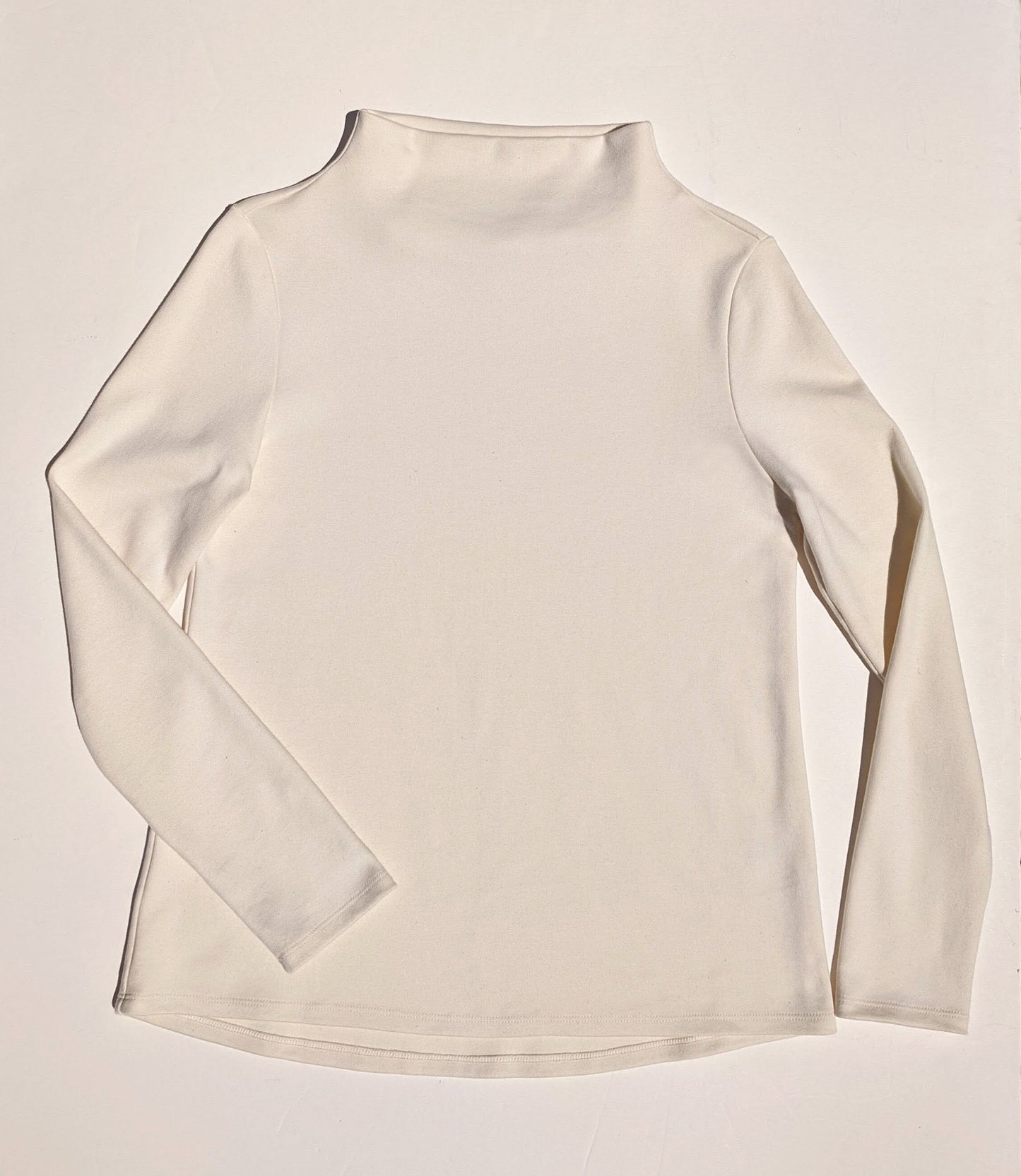The T-Neck Organic Cotton Top - Ivory