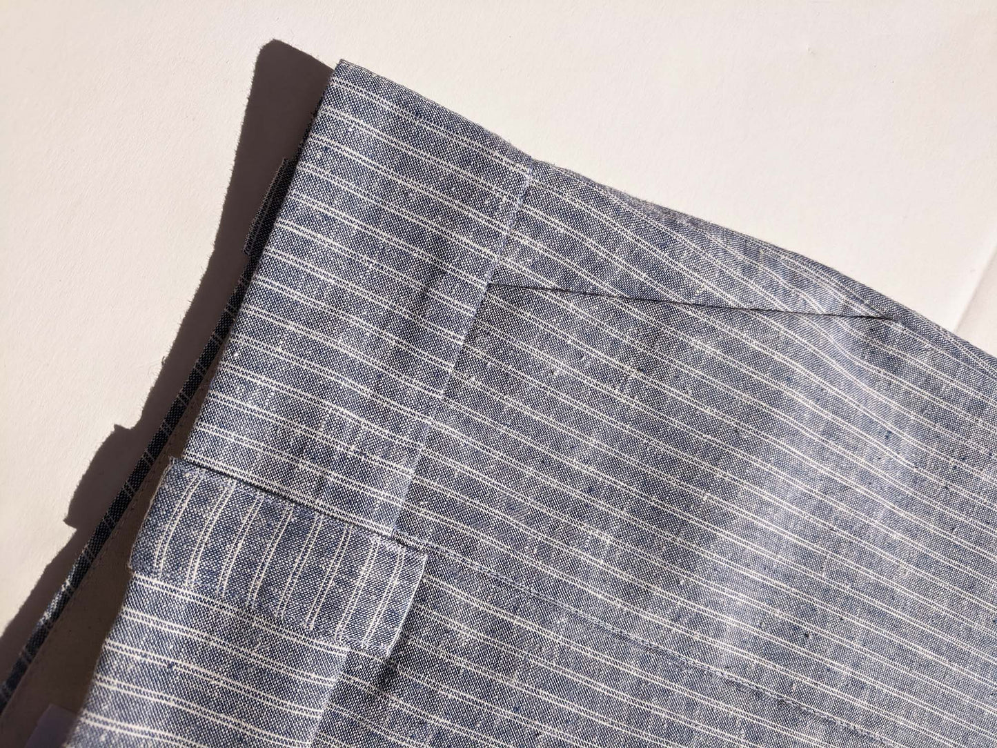 Hemp/Cotton Ticking Stripe Trouser