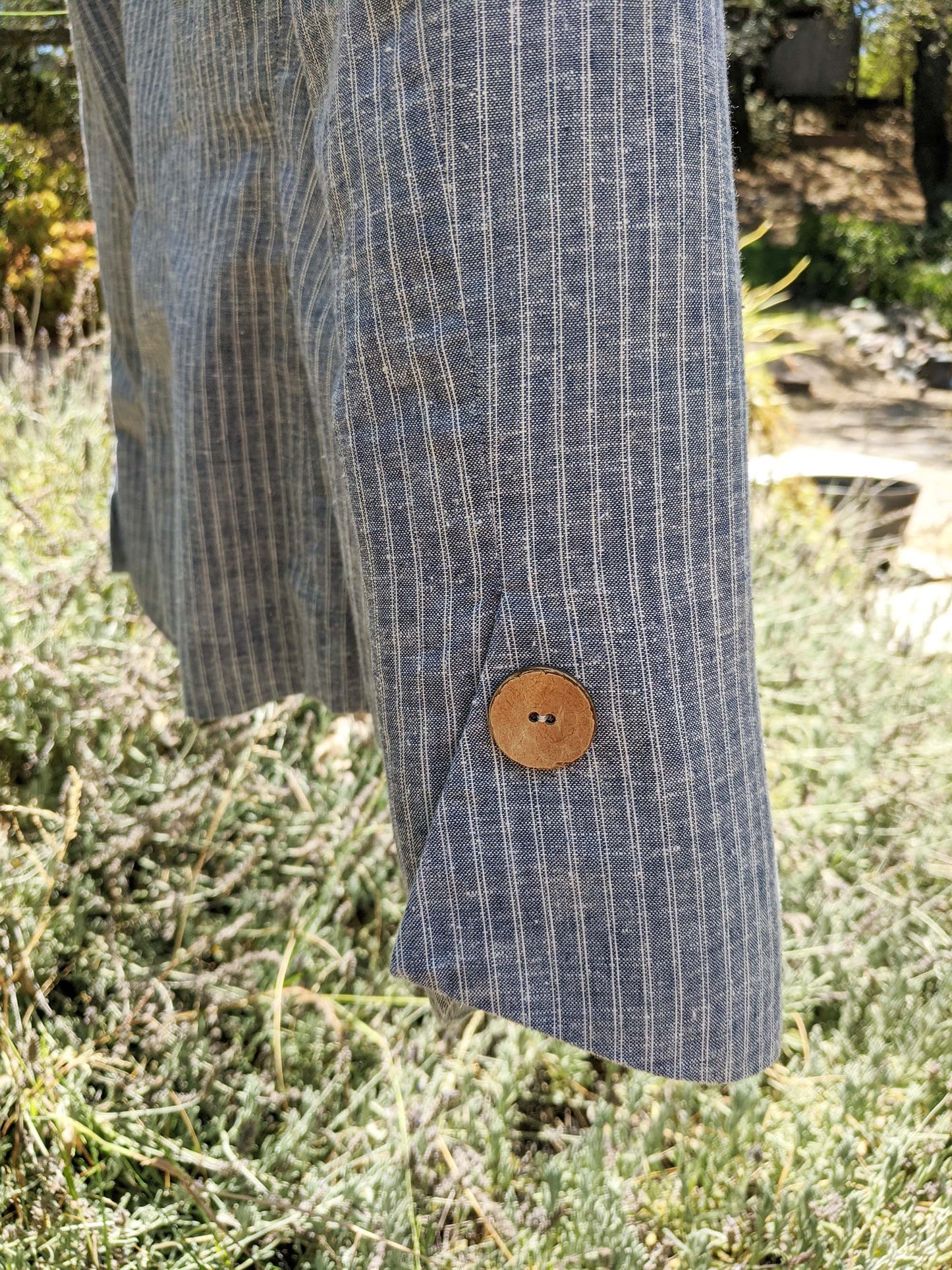 The Terra Hemp/Cotton Ticking Stripe Jacket