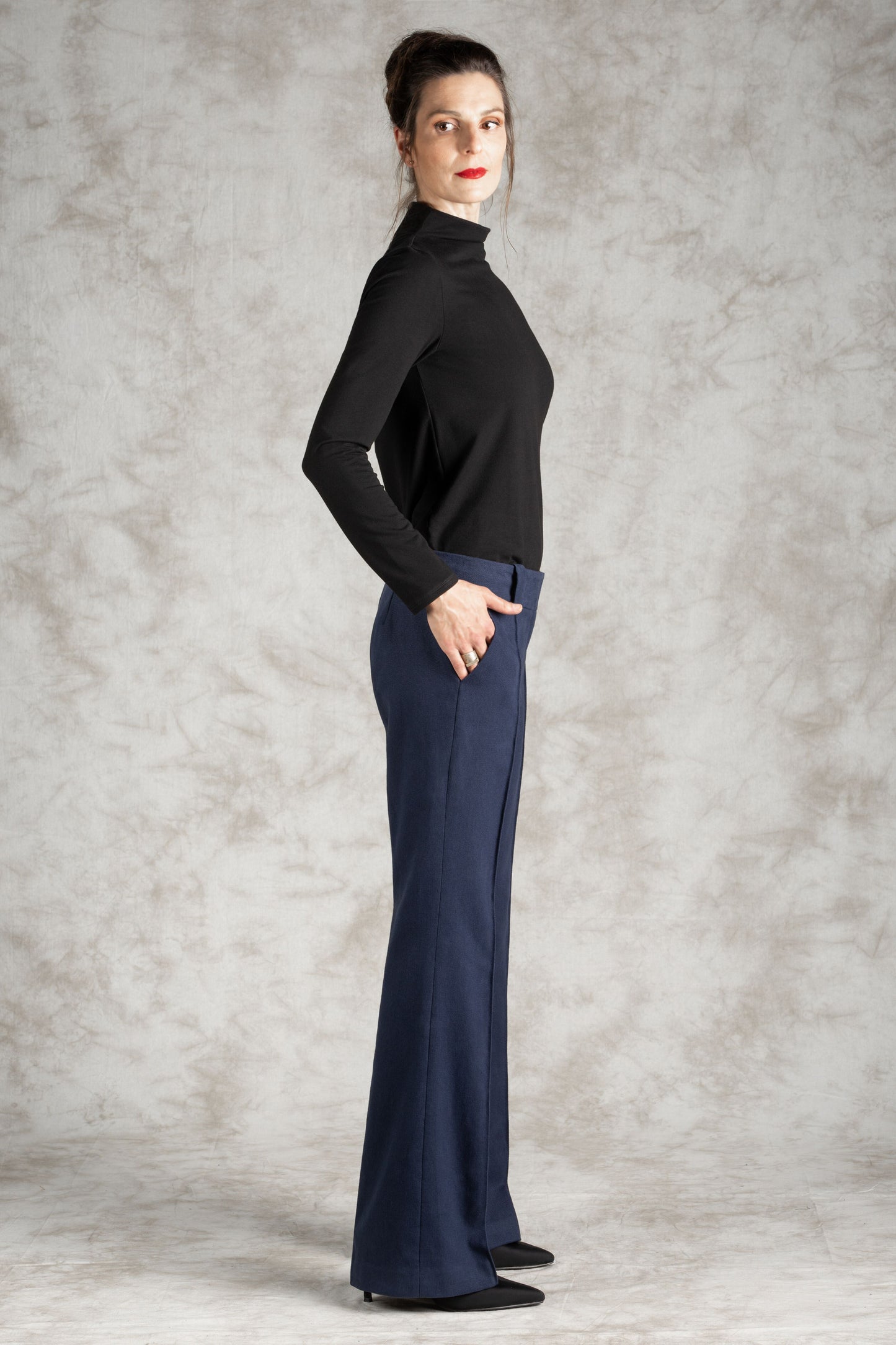 Pin-Tuck Trouser